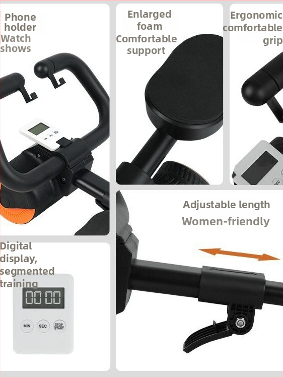 Roată pentru abdomen, model 1016, greutate 1,634 kg, nepliabilă, potrivită pentru birou, exterior și antrenament acasă