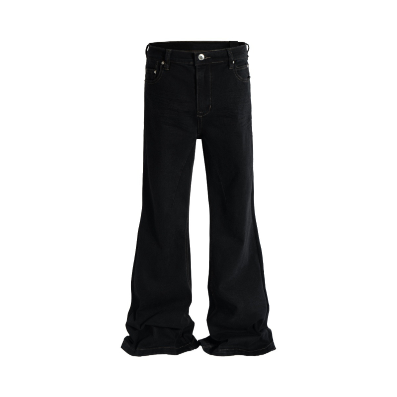 Muške traperice, straight kroj, srednja talija, zip, mikroelastične, vintage europsko-američki stil