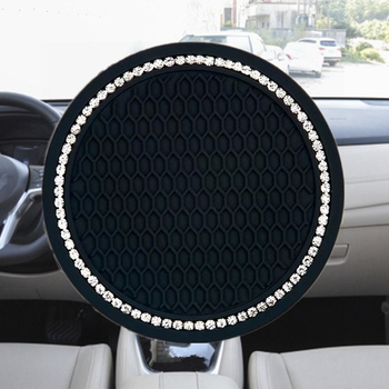 Auto podmetač za čaše od silikona, anti-slip, s kristalima, kreativan dizajn