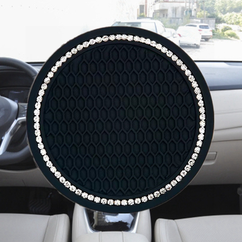Auto podmetač za čaše od silikona, anti-slip, s kristalima, kreativan dizajn