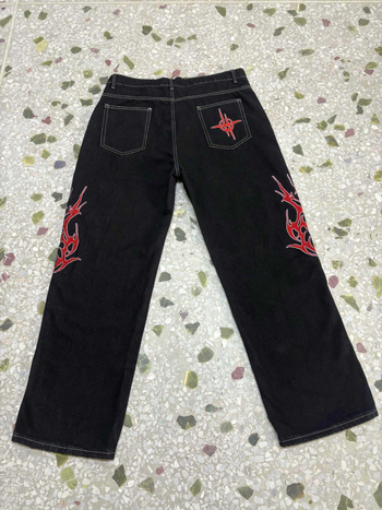 Traperice s vezom – High Street stil, široke i opuštene, pamučni denim za muškarce