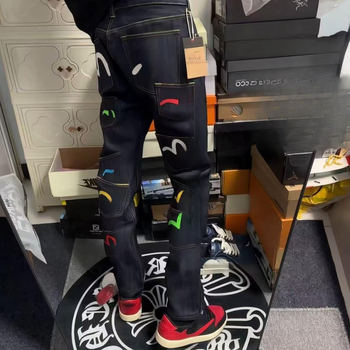 Traperice s printom Y2K Fu Shen Big M, višestruke džepove, ravni kroj, unisex, zip