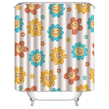 Комплект душ завеси — полиестер, модерен минималистичен стил, без пробиване за преграда, възможност за персонализация (код H-1671-1680)