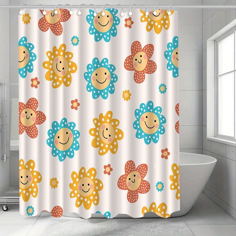 Комплект душ завеси — полиестер, модерен минималистичен стил, без пробиване за преграда, възможност за персонализация (код H-1671-1680)