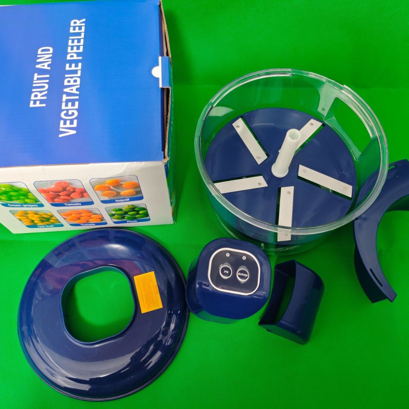 Automata elektromos gyümölcs- és zöldséghámozó, szőlőházhoz, rozsdamentes acél test, élelmiszer-minőségű ABS+PC, multifunkcionális