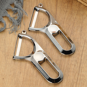 Višefunkcionalni oguljak za voće i povrće od cinkove legure, ploskog dizajna, tiskanje logotipa, mogućnost prilagodbe proizvodnje i licencirana privatna marka