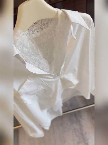 Košulja s polo ovratnikom, dugi rukav, slobodan kroj, srednja duljina, poliester