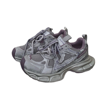 Ženske tenisice tip Dad Shoes, mrežasti gornji dio, visina pete 6–8 cm, gornji dio od nubuka kravlje kože + tekstil, okrugli vrh prsta, protuklizna potplata