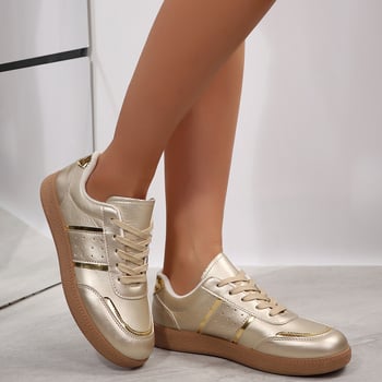 Ženske casual tenisice s prekriženim remenčićima, PU gornji dio, gumeni potplat, visok zglob 3-7 cm, vezanje, okrugli vrh