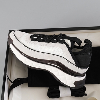 Casual tenisice od prave kože s debelim potplatom, kožni gornji dio, prirodni kožni ulošci, šivanje, prozračnost