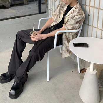 Košulja od Tencela s kratkim rukavima, pamuk-poliester smjesa, ovratnik Lapel, japansko-korejski opušten stil
