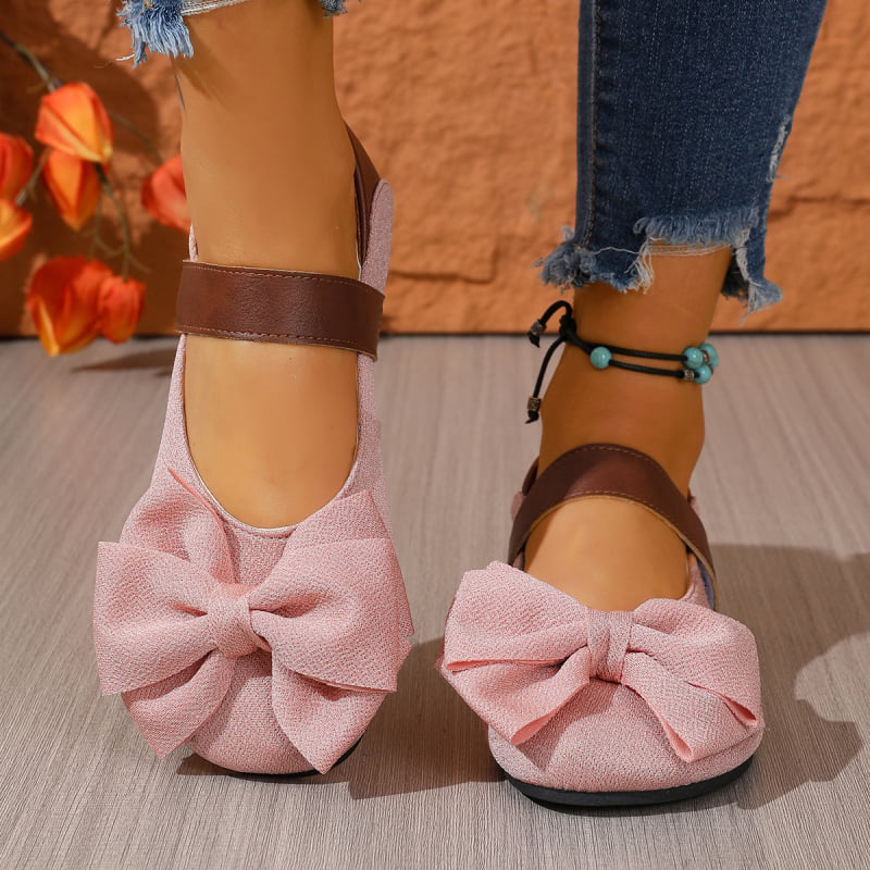 Ženske cipele s okruglim vrhom, PU gornji dio, Slip-On, ravna potplata