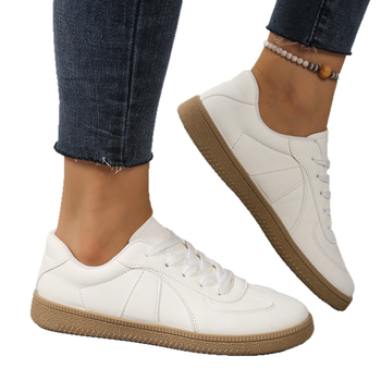 Male bijele sportske tenisice, casual stil, okrugli vrh prsta, PU gornji dio, mrežasta podstava, gumeni potplat