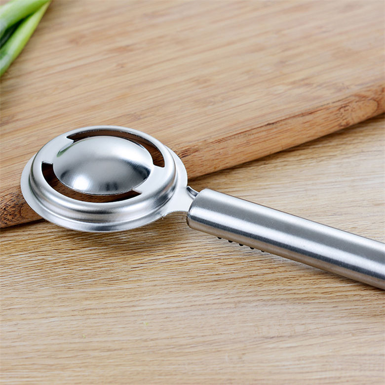 Tojássárgája és tojásfehérje szeparáló, rozsdamentes acélból, kézi működésű, testreszabható, logónyomás elérhető