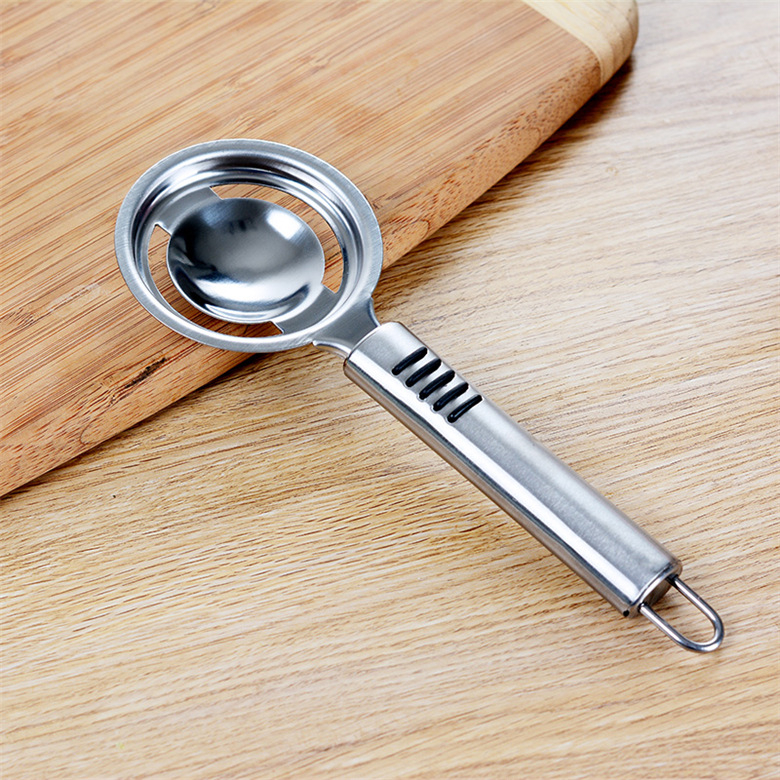 Tojássárgája és tojásfehérje szeparáló, rozsdamentes acélból, kézi működésű, testreszabható, logónyomás elérhető