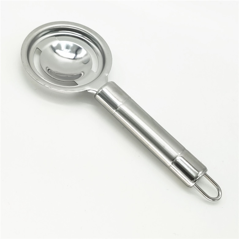 Tojássárgája és tojásfehérje szeparáló, rozsdamentes acélból, kézi működésű, testreszabható, logónyomás elérhető