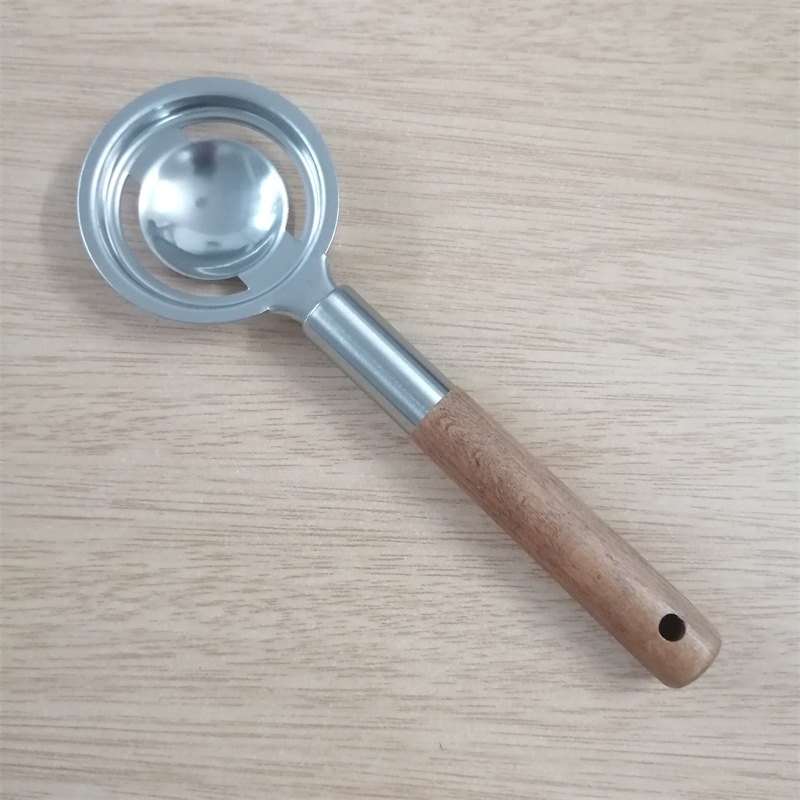 Tojássárgája és tojásfehérje szeparáló, rozsdamentes acélból, kézi működésű, testreszabható, logónyomás elérhető