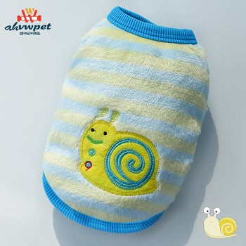 Desene animate cățeluș flanel cald pisică ceașcă de ceai câine cățeluș haine cățeluș pisică ursuleț de pluș vestă pentru animale de companie