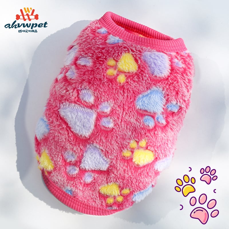 Desene animate cățeluș flanel cald pisică ceașcă de ceai câine cățeluș haine cățeluș pisică ursuleț de pluș vestă pentru animale de companie