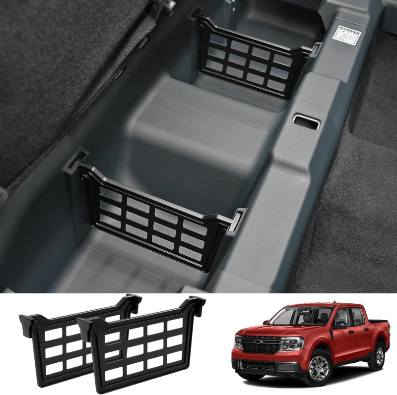 Razdjelnik za prostor za pohranu ispod stražnjih sjedala automobila | Materijal PP | Model SLP002 | Kompatibilno s Maverick 2022-2025 | Ugradnja: Snap-on