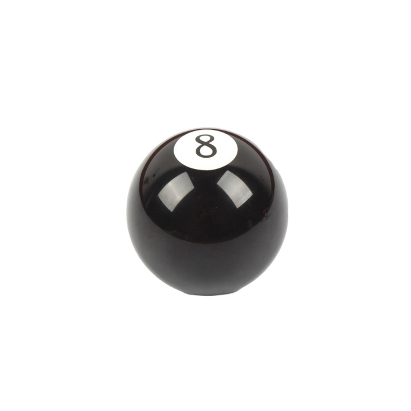 Crna glavica mjenjača za automobil s motivom 8-ball
