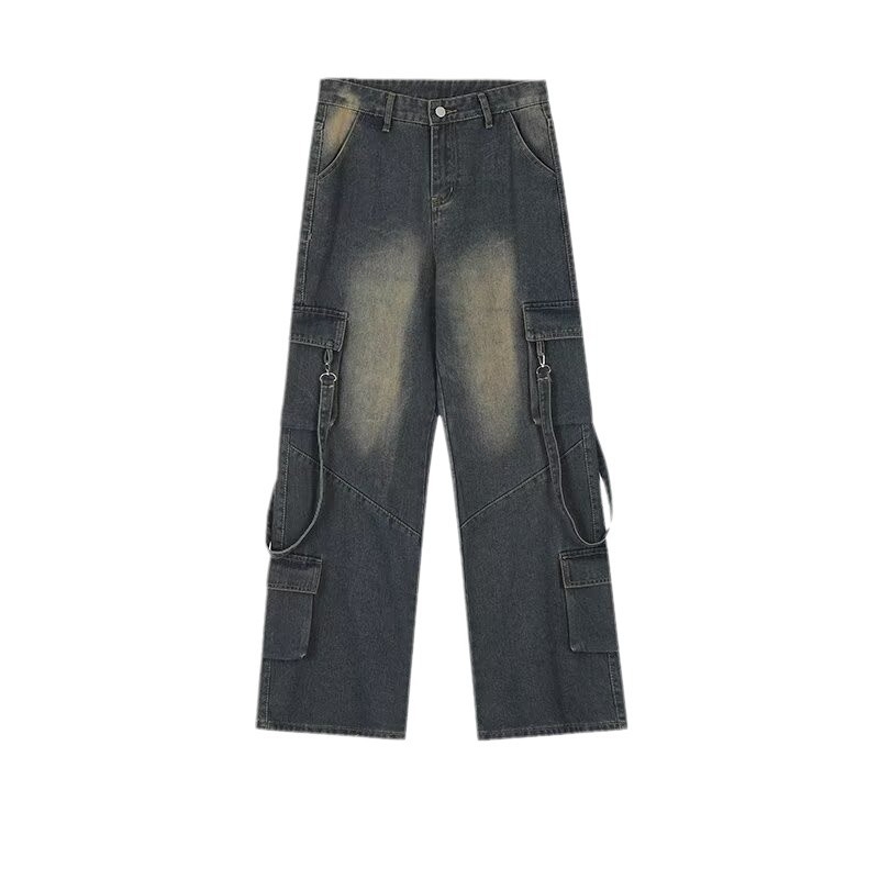 Traperice - ravni kroj, srednji porast, pamuk denim 75%, ručno crtani detalji, zatvarač, za proljeće i jesen