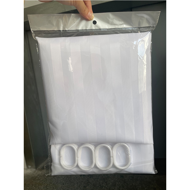 Завеса за душ – полиестер, етнически стил, с райета, печат на лого, персонализирана обработка