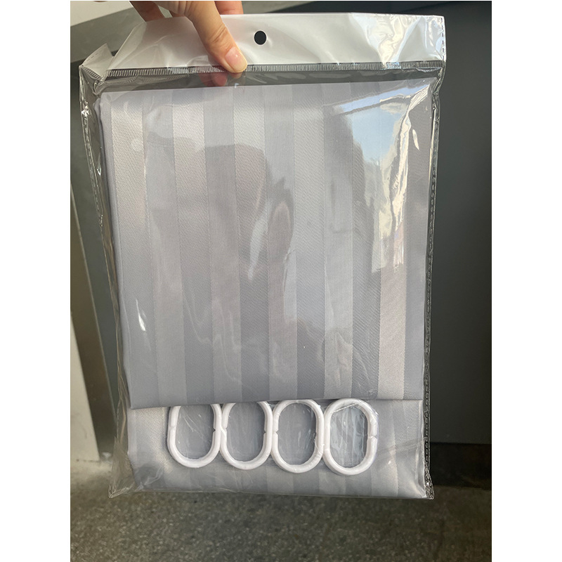 Завеса за душ – полиестер, етнически стил, с райета, печат на лого, персонализирана обработка