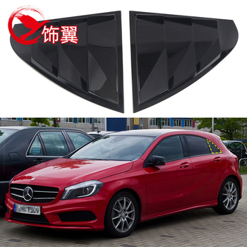 Stražnji trokutasti prozor lamela – vanjska dekorativna naljepnica za Mercedes-Benz Klasa A 13-18; ABS, HighFlying marka, bez logotipa