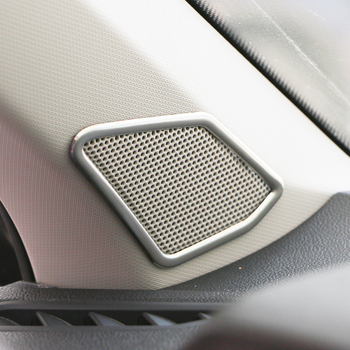 VW T-Roc első A-oszlop hangszórófedél matricája – rozsdamentes acél, OEM, testreszabás nélkül