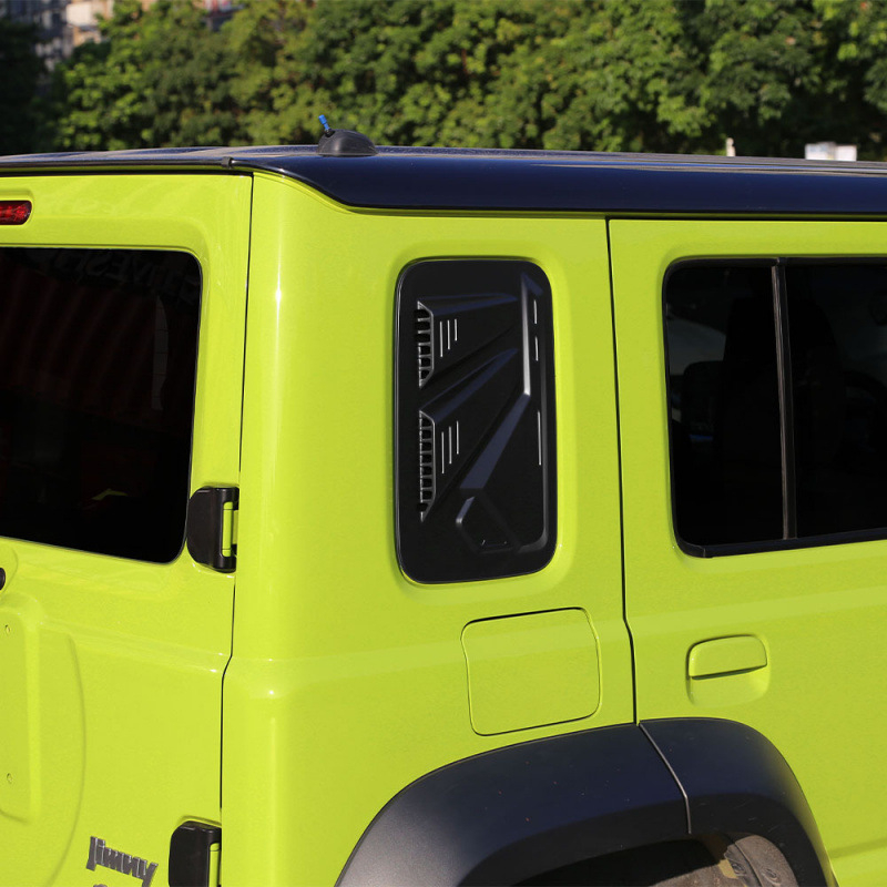 Vanjska modifikacija bočnog prozora s lamelama za Suzuki Jimny Nomade - ABS materijal, Model 3, Ispis logotipa: Da, Bez prilagodbe
