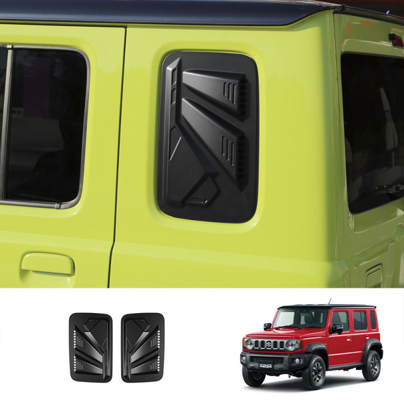 Vanjska modifikacija bočnog prozora s lamelama za Suzuki Jimny Nomade - ABS materijal, Model 3, Ispis logotipa: Da, Bez prilagodbe