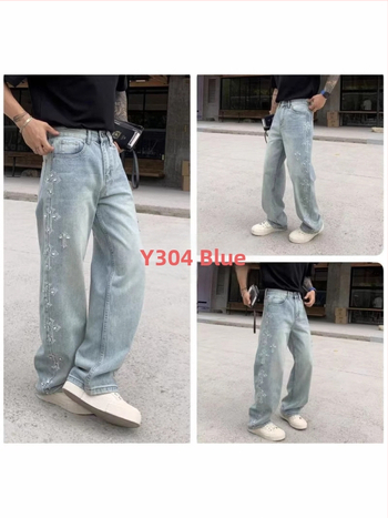 Traperice - high street stil, labavo ravne krojene, srednji pojas, otvaranje na gumbe, pamuk denim.