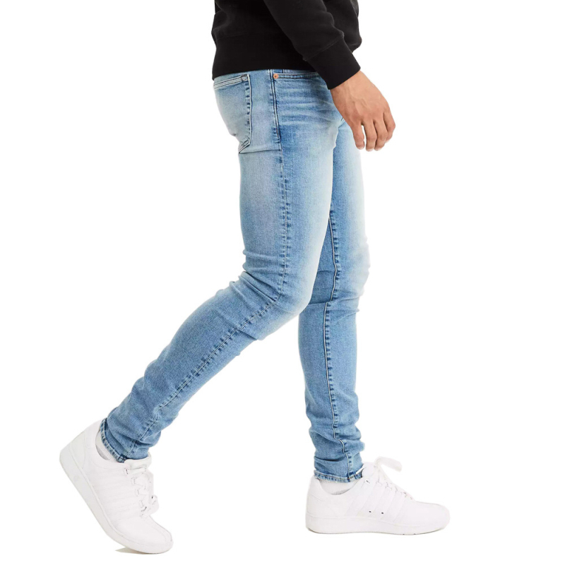 Muške traperice Slim Fit, srednji pojas, 80% pamuk, pune dužine, za četiri sezone