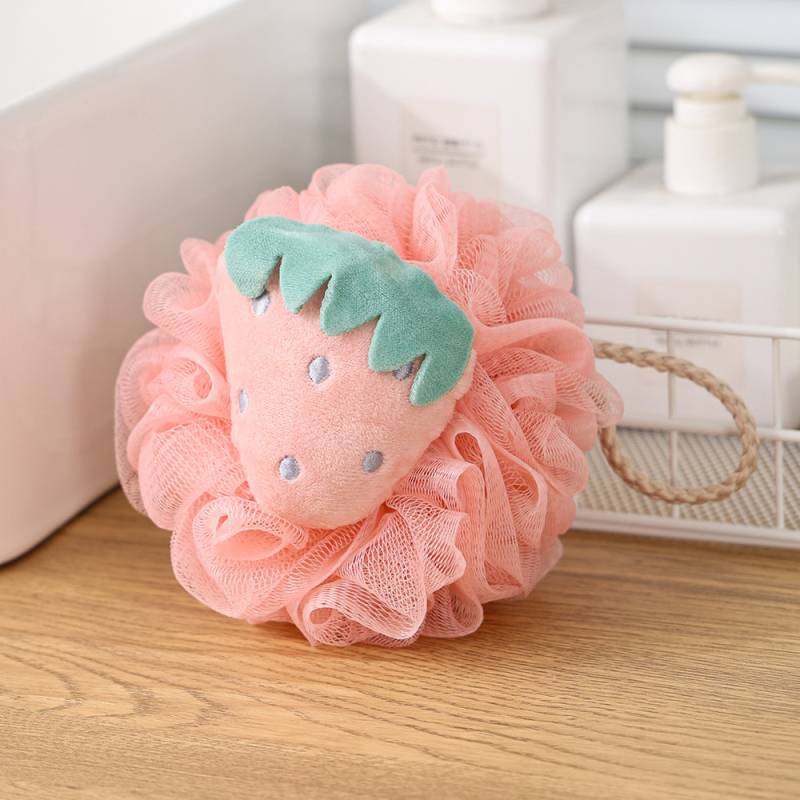 Топка за баня с плодова шарка – супер мека, универсална употреба, не се разпада, материал: PE + полиестер + PP памук