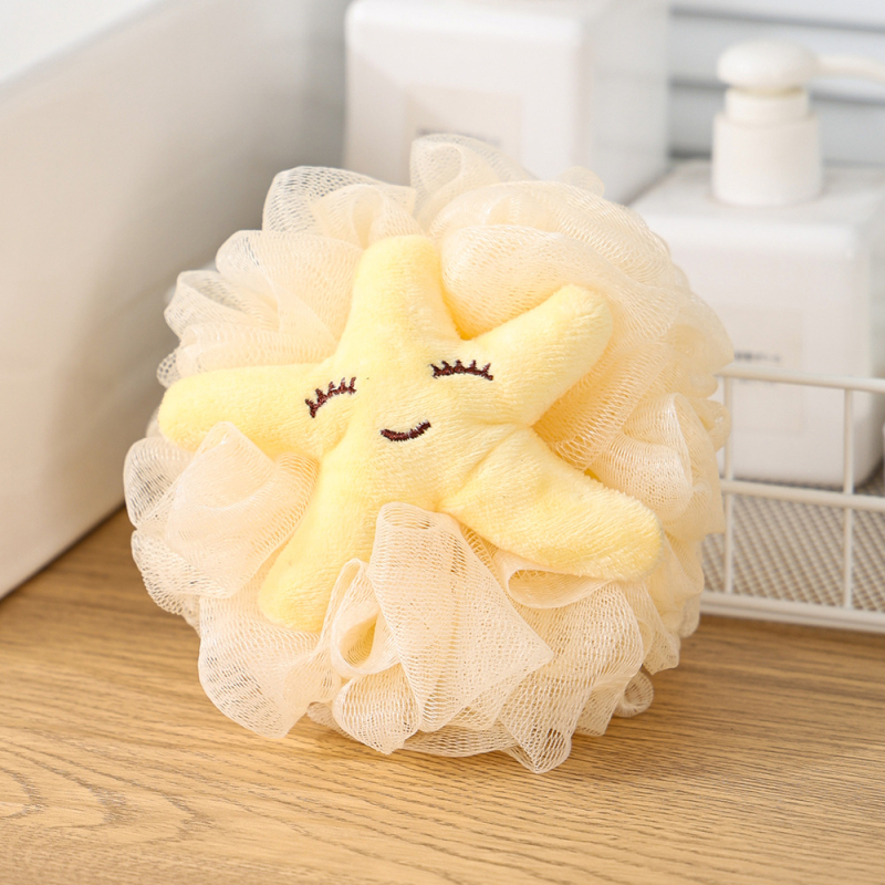 Топка за баня с плодова шарка – супер мека, универсална употреба, не се разпада, материал: PE + полиестер + PP памук