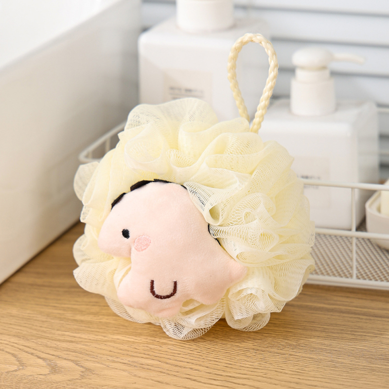 Топка за баня с плодова шарка – супер мека, универсална употреба, не се разпада, материал: PE + полиестер + PP памук