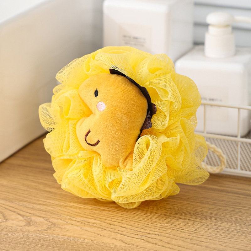 Топка за баня с плодова шарка – супер мека, универсална употреба, не се разпада, материал: PE + полиестер + PP памук