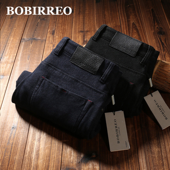 Αντρικά τζιν, παχύ ντένιμ, ίσια γραμμή, μεσαία μέση, για όλες τις εποχές, πολυεστερικό ύφασμα