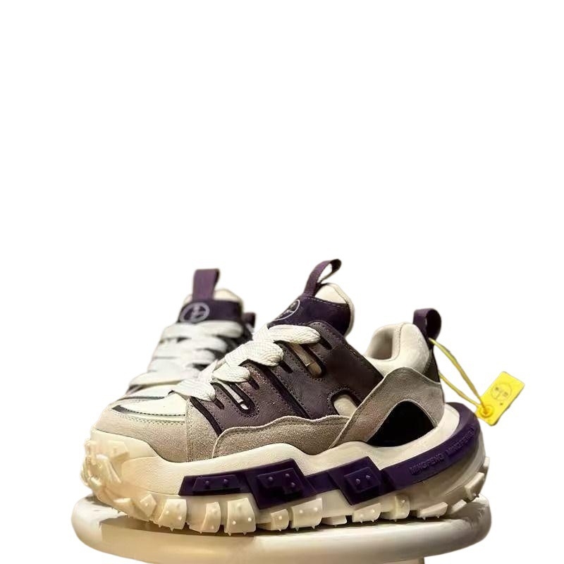 Tenisice tip dad sneakers s gornjim dijelom od platna, gumom na potplatu, vezanje, niski kroj, latex ulošak