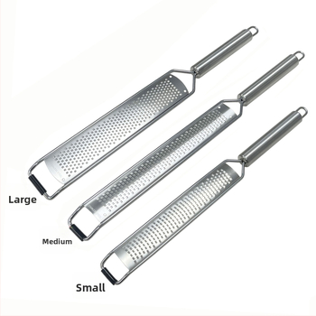 Rozsdamentes acél kézi, többfunkciós konyhai eszköz citrom reszelésére, sajt reszelésére és zöldségek hámozására