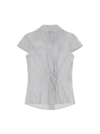 DARKAGE Αμερικανικό ρετρό καρό κοντομάνικο πουκάμισο, βαμβακερό ύφασμα, στενή γραμμή