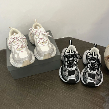 Ženske tenisice dad sneakers s vezicama, mrežasti gornji dio, đon od pjene, okrugli vrh, srednja visina pete 3-5 cm
