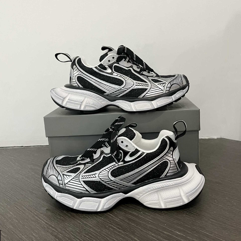 Ženske tenisice dad sneakers s vezicama, mrežasti gornji dio, đon od pjene, okrugli vrh, srednja visina pete 3-5 cm