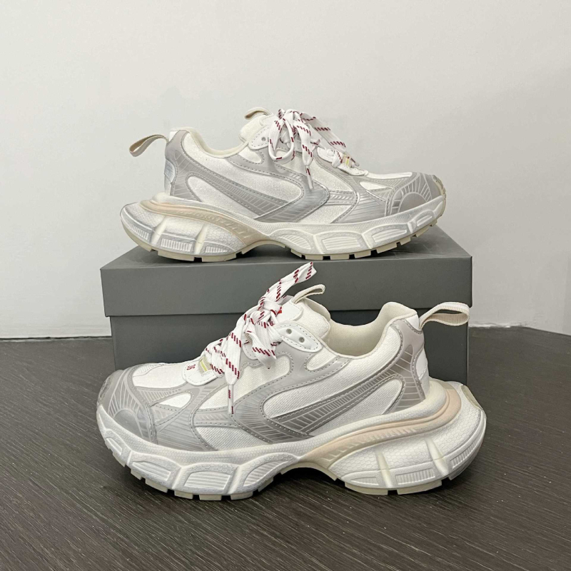 Ženske tenisice dad sneakers s vezicama, mrežasti gornji dio, đon od pjene, okrugli vrh, srednja visina pete 3-5 cm