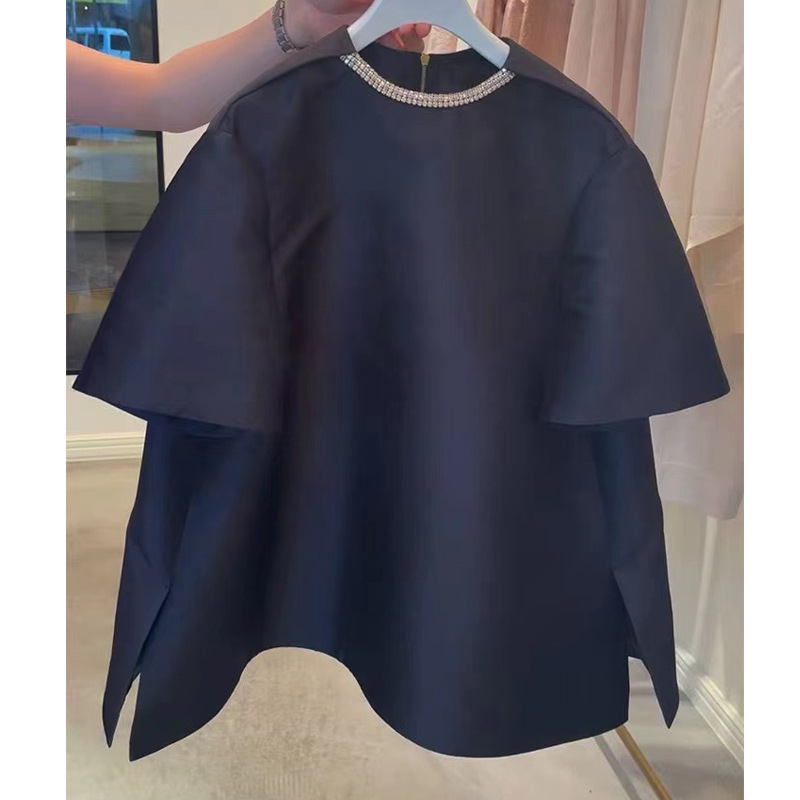Ženska bluza od čipke, poliester 30–50%, okrugli izrez, rukavi 3/4, ravni kroj