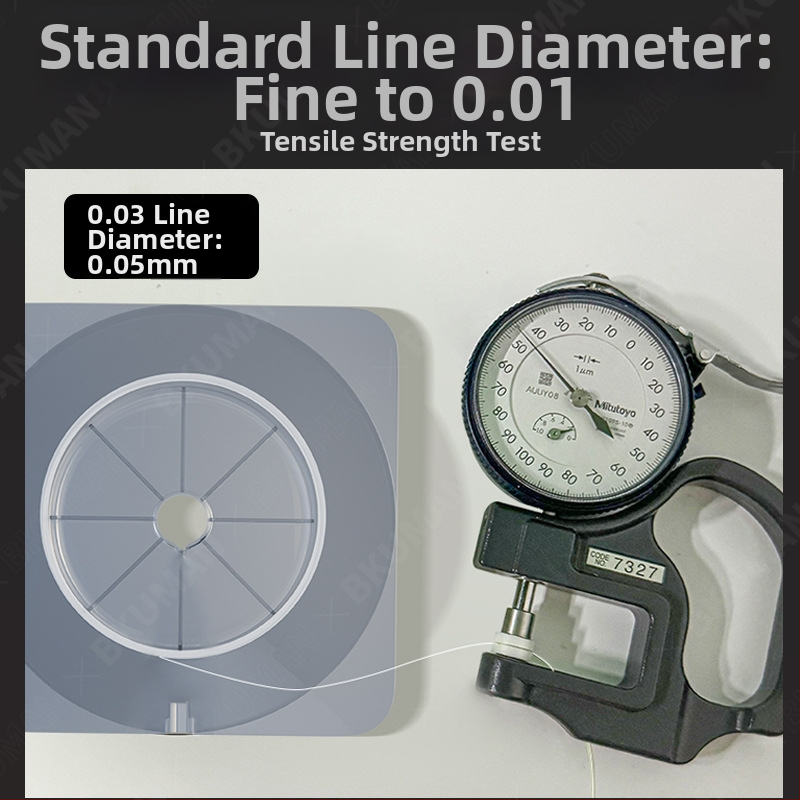 BKUMAN PE ribolovna podlinija, materijal PE, čvrstoća 11, 100 komada u kutiji