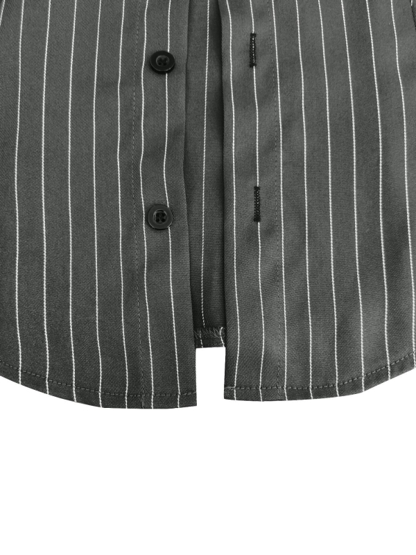 Ženski top-cardigan s dugim rukavima, polo ovratnik, prugasti džakard, poliester