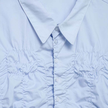 Košulja Slim Fit, 95% poliester, kratki rukavi, Turn-down ovratnik, prednje kopčanje gumba