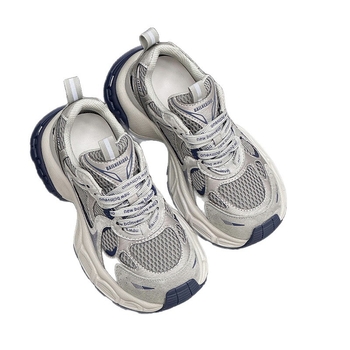 Pantofi sport damă dad shoes cu talpă PU, partea superioară din piele sintetică, guler scăzut (low-top), închidere cu șireturi, toc mediu 3–5 cm